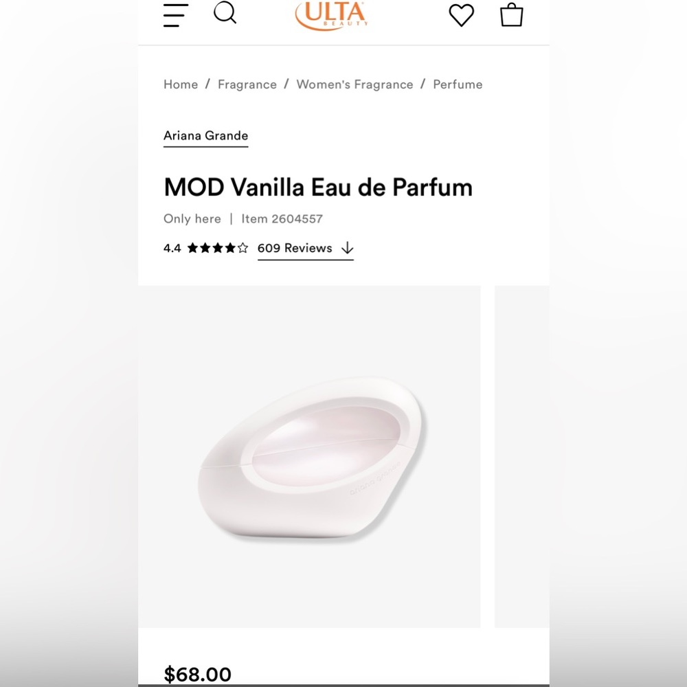 Ariana Grande MOD Vanilla perfume